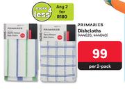 Primaries Dish Cloths-Per 2 Pack