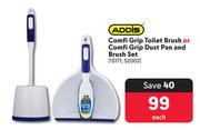 Addis Comfi Grip Toilet Brush Or Comfi Grip Dust Pan & Brush Set-Each