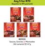 Royco Sauces, Gravies Or Marinades (All Variants)For Any 5 x 32/47g