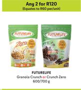 Future Life Granola Crunch Or Crunch Zero-For Any 2 x 600/700g