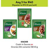 Knorr Cook-In-Sauces Or Gravies (All Variants)-For Any 3 x 38/43g
