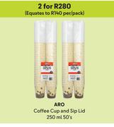 Aro Coffee Cup And Sip Lid-For 2 x 250ml