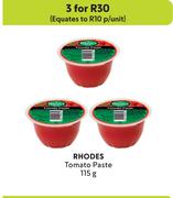 Rhodes Tomato Paste-For 3 x 115g