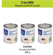 Clover Condensed Milk-For 3 x 385g
