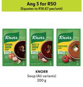 Knorr Soup (All Variants)-For Any 3 x 200g