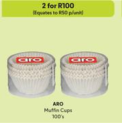 Aro Muffin Cups-For 2 x 100's Pack