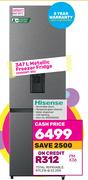 Hisense 347L Metallic Freezer Fridge H450BIT-WD
