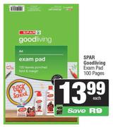 Spar Good Living Exam Pad 100 Pages-Each