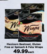 Maxicorn Beetroot, Gluten Free Or Spinach & Feta Wraps-Each
