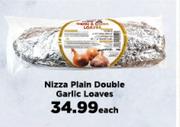 Nizza Plain Double Garlic Loaves-Each