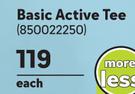 Endurance Basic Active Tee-Each