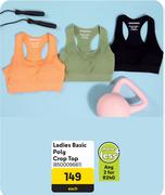 Ladies Basic Poly Crop Top-For 2