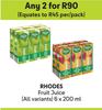 Rhodes Fruit Juice-For 2 x 6 x 200ml