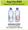 Bonaqua Pump Flavoured Water-For 2 x 6 x 750ml