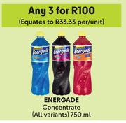 Energade Concentrate-For 3 x 750ml