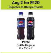 Pepsi Bottle Regular-For 2 x 6 x 330ml