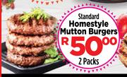 Standard Homestyle Mutton Burgers-2 Pack