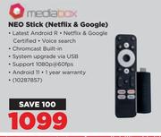 Media Box Neo Stick Netflix & Google