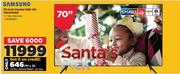 Samsung 70" Crystal UHD 4K 70CU7000