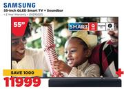 Samsung 55" QLED Smart TV + Soundbar