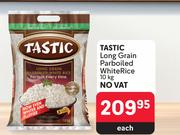 Tastic Long Grain Parboiled White Rice-10Kg Each