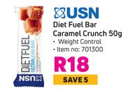 USN Diet Fuel Bar Caramel Crunch-50g