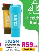 USN 650ml Tornado Shaker Bottle-Each