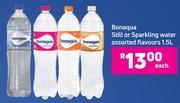 Bonaqua Still Or Sparkling Water (Assorted Flavours)-1.5L Each