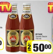 All Gold Tomato Sauce-For 2 x 700ml