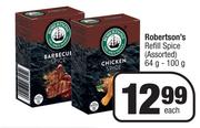 Robertson's Refill Spice Assorted-64g/100g Each