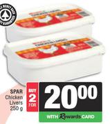 Spar Chicken Livers-For 2 x 250g