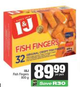 I&J Fish Fingers-800g Per Pack