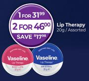 Vaseline Lip Therapy Assorted-20g Each