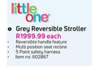 Little One Grey Reversible Stroller-Each