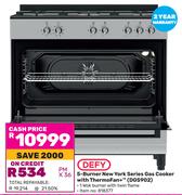 Defy 5 Burner New York Series Gas Cooker With Thermofan+ DGS902