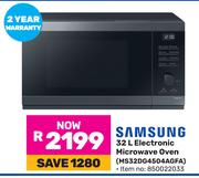 Samsung 32L Electronic Microwave Oven MS32DG4504AGFA