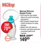 Nuby Manual Silicone Breast Pump