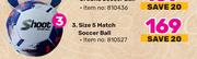 Shoot Size 6 Match Soccer Ball 810527