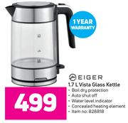 Eiger 1.7L Vista Glass Kettle