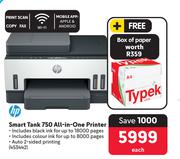 HP Smart Tank 750 All In One Printer