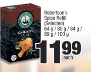 Robertson's Spice Refill (Selected)-64g/80g/84g/89g/100g Each