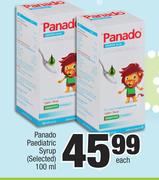 Panado Paediatric Syrup (Selected)-100ml Each