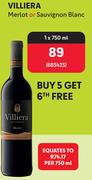 Villiera Merlot Or Sauvignon Blanc-750ml