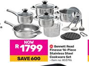 Bennett Read Finesse 16-Piece Stainless Steel Cookware Set