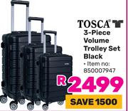 Tosca 3-Piece Volume Trolley Set (Black)