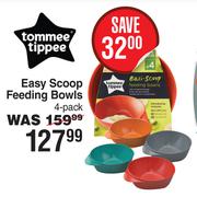 Tommee Tippee Easy Scoop Feeding Bowls 4 Pack