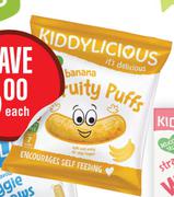 Kiddylicious Fruity Puffs Assorted-12g Each
