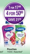 Purity Pouches Assorted-For 4 x 110ml