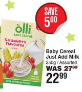 Olli Baby Cereal Just Add Milk Assorted-250g