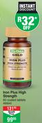 Dis-Chem Gold Iron Plus High Strength 60 Coated Tablets